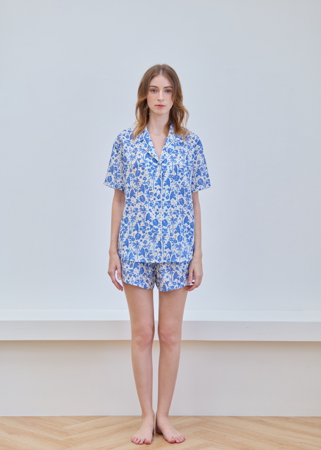 Blue Melody Short-sleeve Set