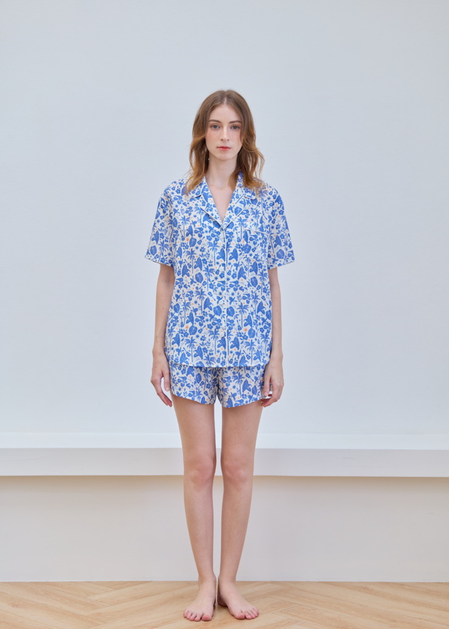 Blue Melody Short-sleeve Set